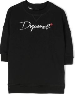 Dsquared2 Kids Sweaterjurk met logoprint Zwart