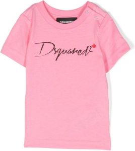 Dsquared2 Kids T-shirt met logo Roze