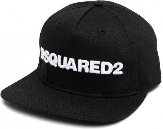 Dsquared2 Kids Pet met geborduurd logo Zwart