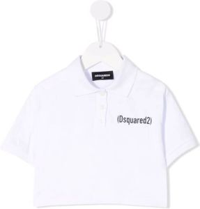 Dsquared2 Kids Poloshirt met logoprint Wit