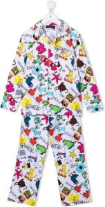 Dsquared2 Kids Pyjama met print Wit