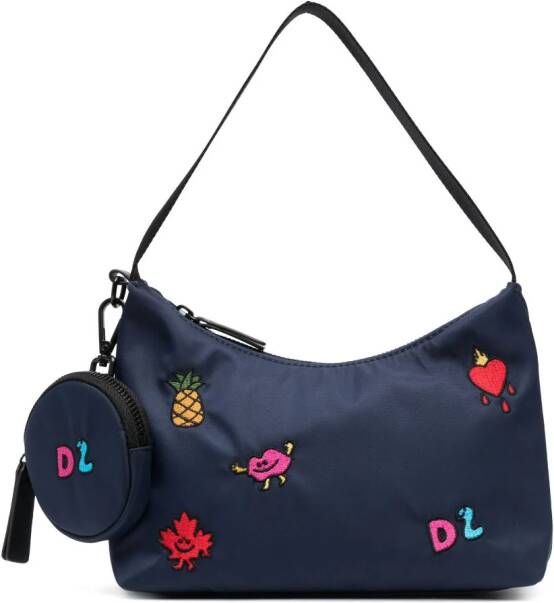 DSQUARED2 KIDS Schoudertas met logopatch Blauw