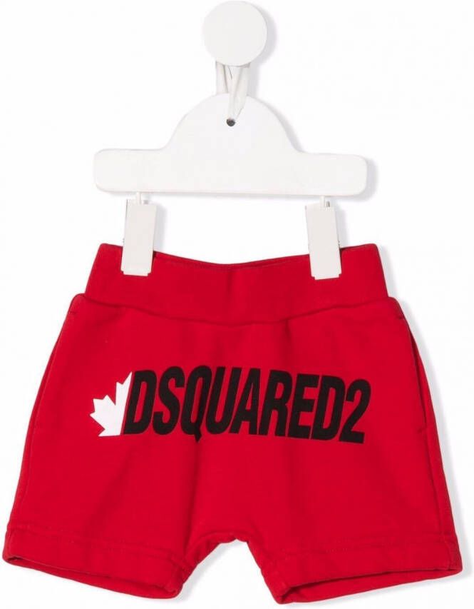 Dsquared2 Kids Shorts met logoprint Rood