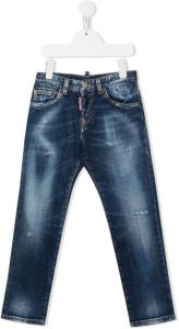 Dsquared2 Kids Slim-fit jeans Blauw