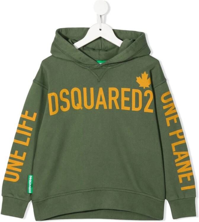 DSQUARED2 KIDS Sweater met capuchon Groen