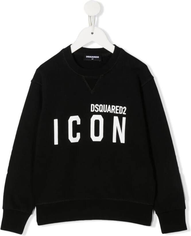 Dsquared2 Kids Sweater met Icon-print Zwart