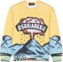 Dsquared2 Kids Sweater met logoprint Geel - Thumbnail 1