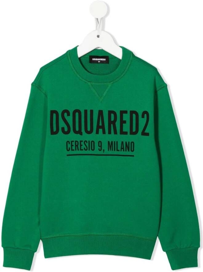 DSQUARED2 KIDS Sweater met logoprint Groen