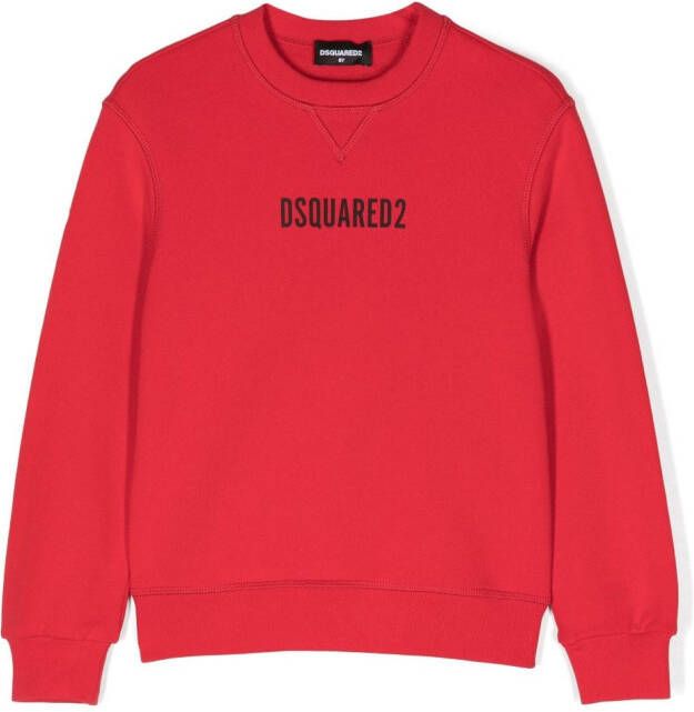 Dsquared sweater met logo rood Logo 104 | Sweater van