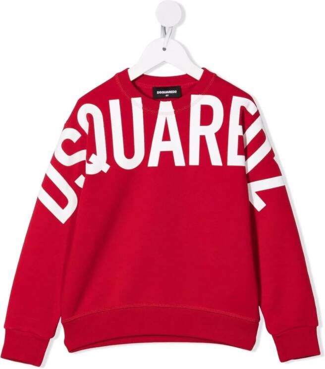 DSQUARED2 KIDS Sweater met logoprint Rood