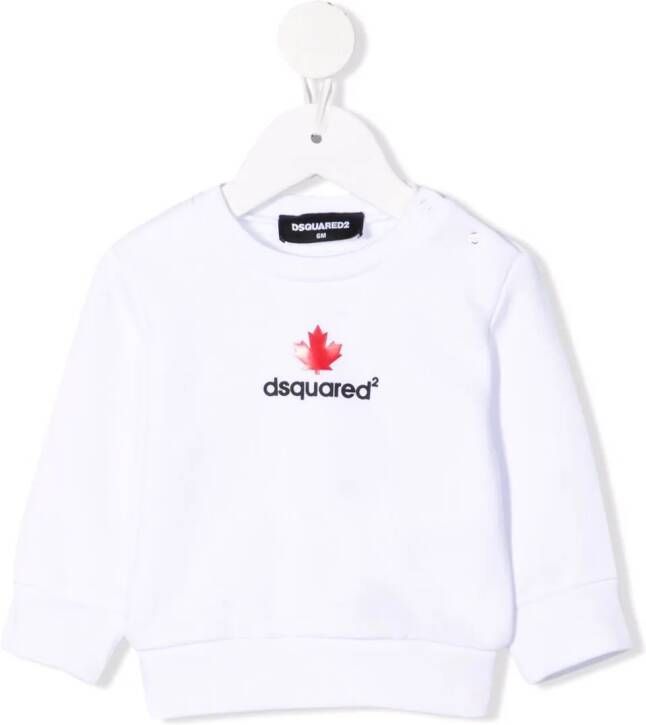 DSQUARED2 KIDS Sweater met logoprint Wit