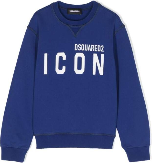Dsquared2 Kids Sweater met print Blauw