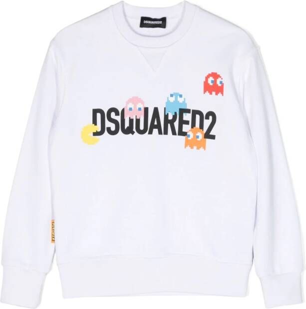 Dsquared2 Kids Sweater met print Wit