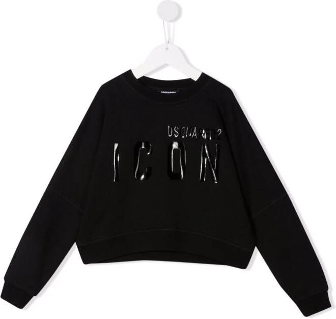 DSQUARED2 KIDS Sweater met print Zwart