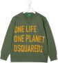 DSQUARED2 KIDS Sweater met tekst Groen - Thumbnail 1
