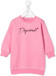 Dsquared2 Kids Sweaterjurk met logoprint Roze