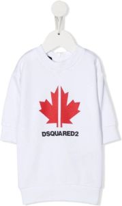 Dsquared2 Kids Sweaterjurk met logoprint Wit