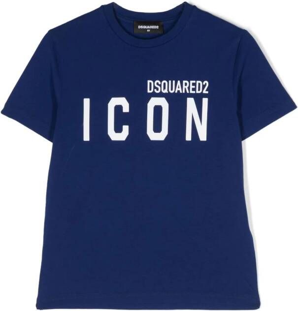 Dsquared2 Kids T-shirt met logo Blauw
