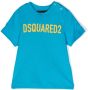 Dsquared2 Kids T-shirt met logoprint Blauw - Thumbnail 1