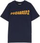 Dsquared T-shirt met logo donkerblauw Katoen Ronde hals Logo 104 - Thumbnail 1