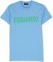 Dsquared2 Kids T-shirt met logoprint Blauw - Thumbnail 1