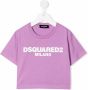 Dsquared2 Kids T-shirt met logoprint Roze - Thumbnail 1