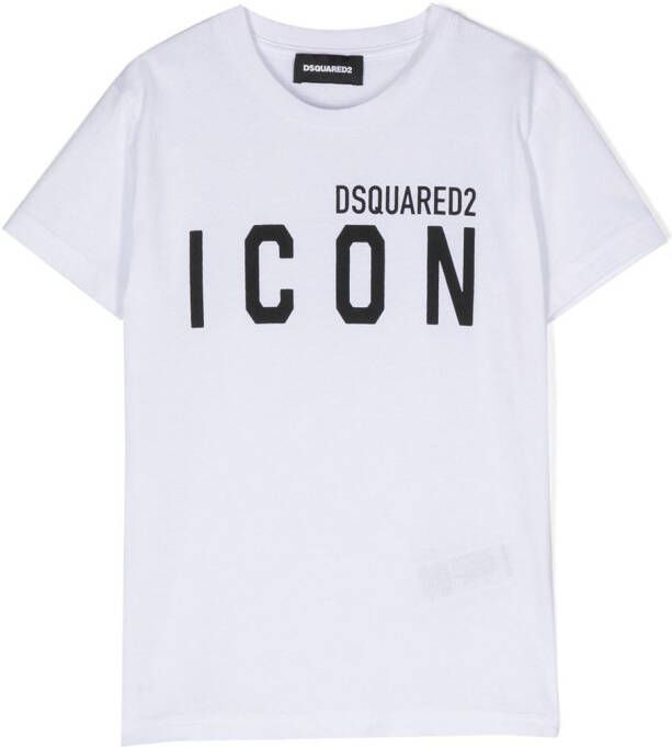 DSQUARED2 KIDS T-shirt met logoprint Wit