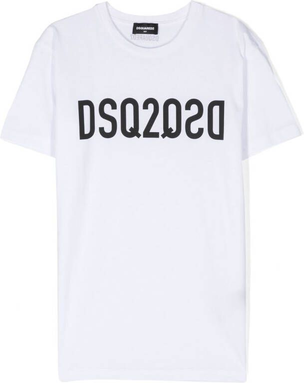 DSQUARED2 KIDS T-shirt met logoprint Wit