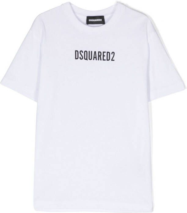 DSQUARED2 KIDS T-shirt met logoprint Wit