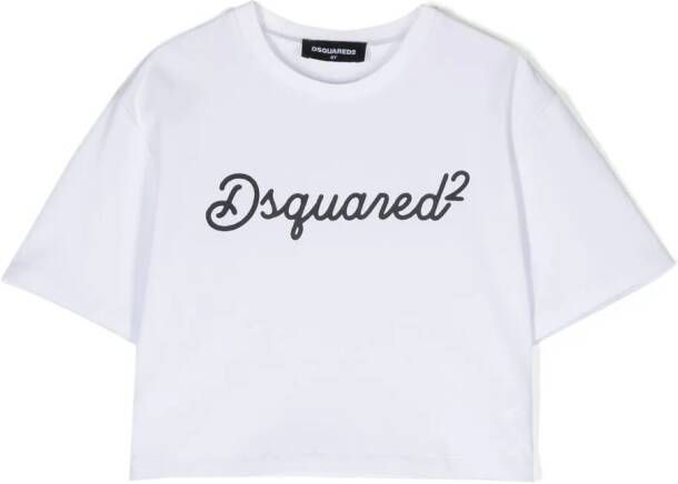 DSQUARED2 KIDS T-shirt met logoprint Wit