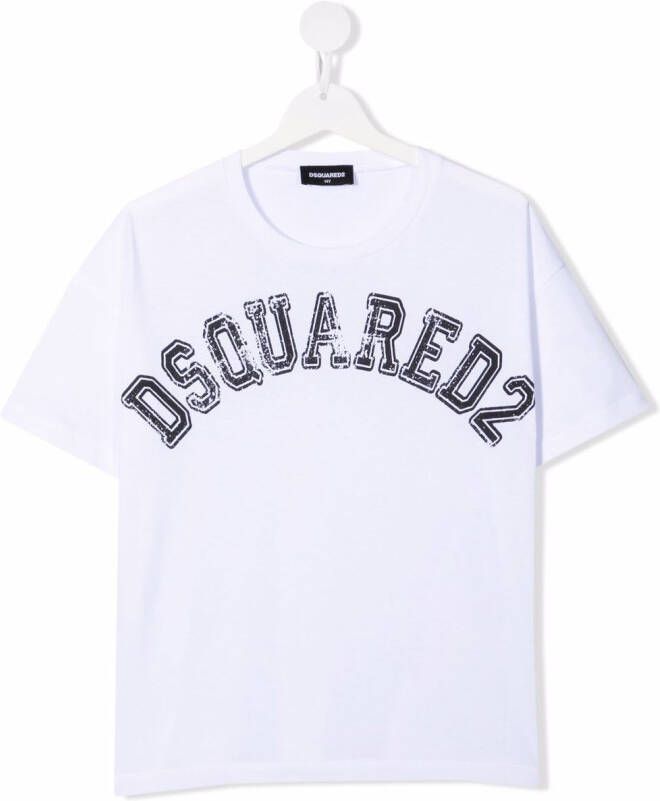 DSQUARED2 KIDS T-shirt met logoprint Wit
