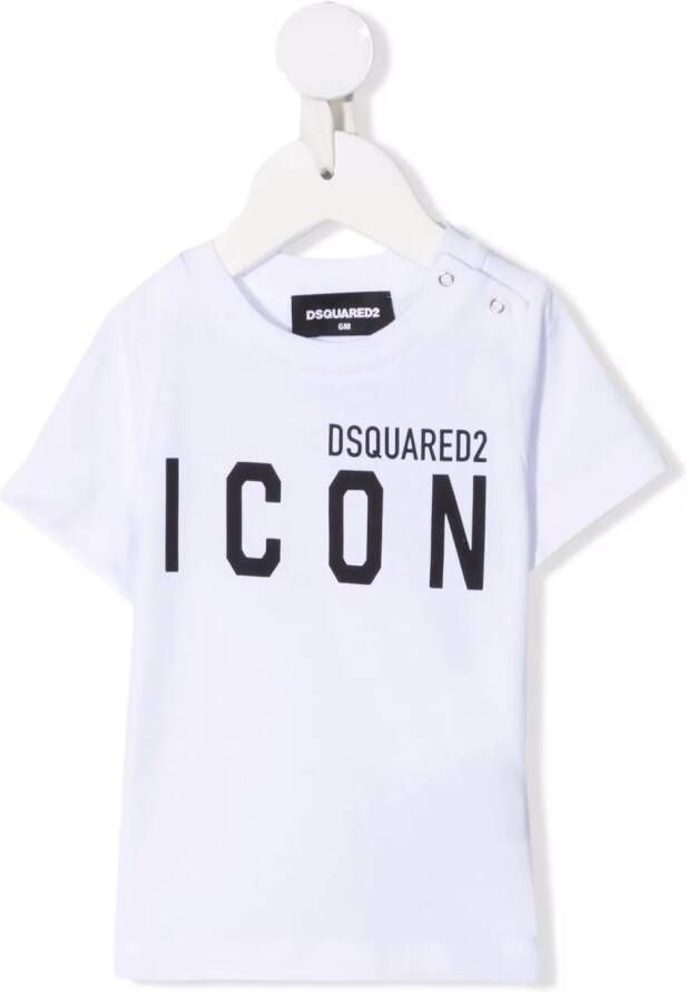 DSQUARED2 KIDS T-shirt met logoprint Wit