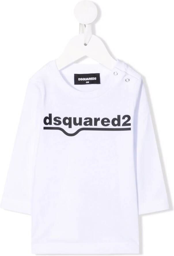 DSQUARED2 KIDS T-shirt met logoprint Wit