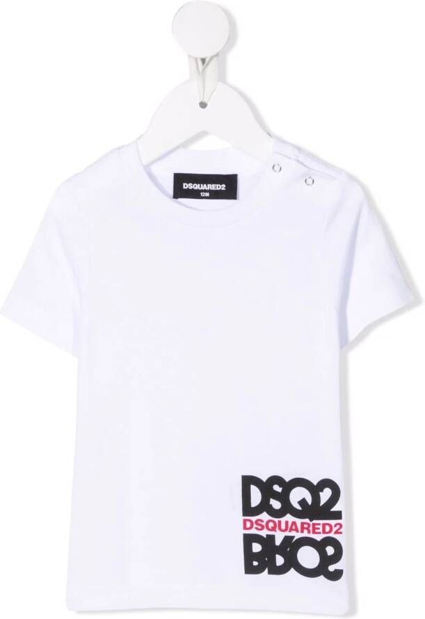 DSQUARED2 KIDS T-shirt met logoprint Wit