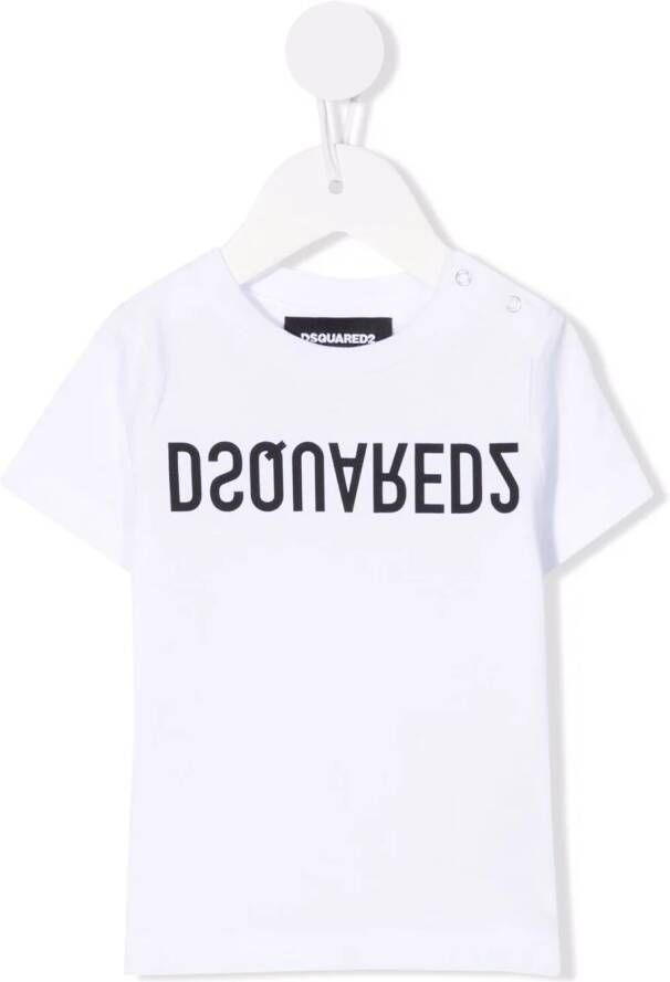 DSQUARED2 KIDS T-shirt met logoprint Wit