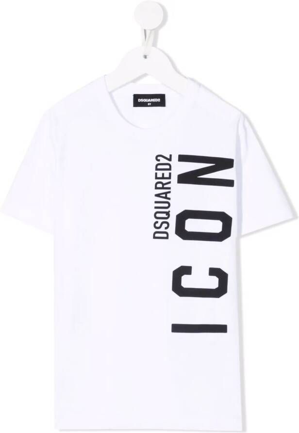DSQUARED2 KIDS T-shirt met logoprint Wit