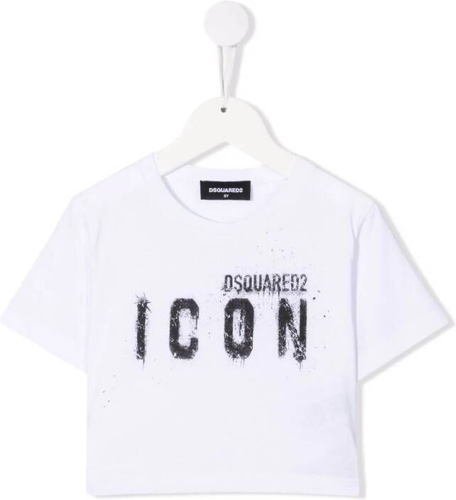 DSQUARED2 KIDS T-shirt met logoprint Wit