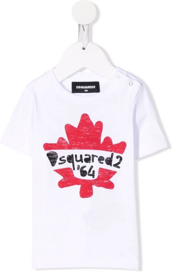 DSQUARED2 KIDS T-shirt met logoprint Wit