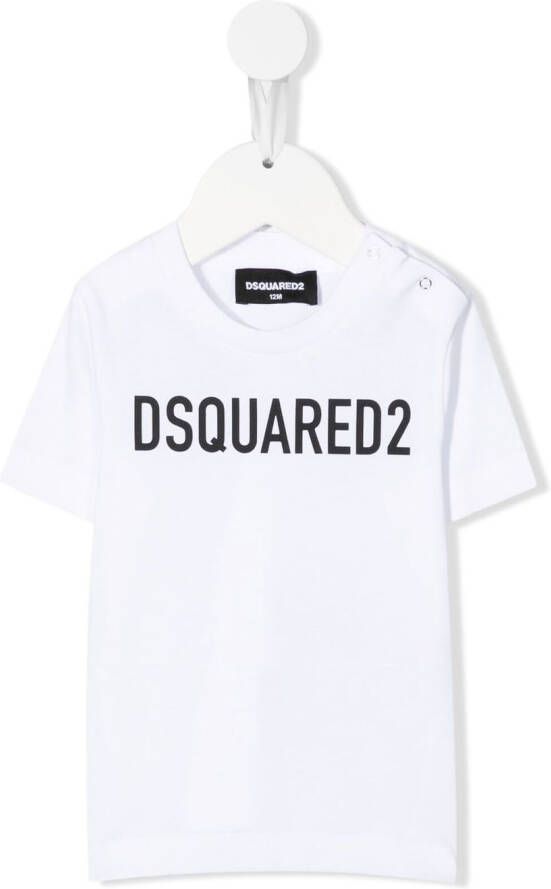 DSQUARED2 KIDS T-shirt met logoprint Wit