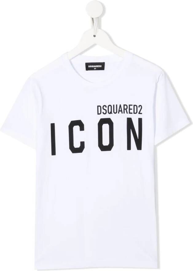 DSQUARED2 KIDS T-shirt met logoprint Wit