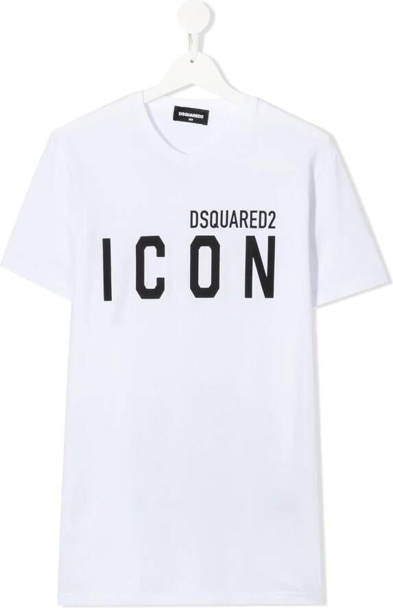 DSQUARED2 KIDS T-shirt met logoprint Wit
