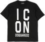 DSQUARED2 KIDS T-shirt met logoprint Zwart - Thumbnail 1
