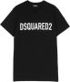 Dsquared2 Kids Katoenen T-shirt met logoprint Zwart - Thumbnail 1