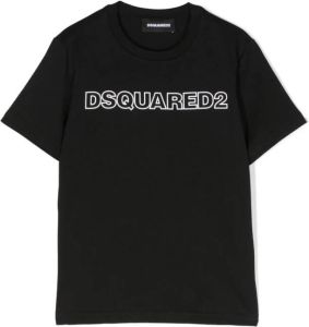 Dsquared2 Kids T-shirt met logoprint Zwart