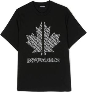 Dsquared2 Kids T-shirt met logoprint Zwart