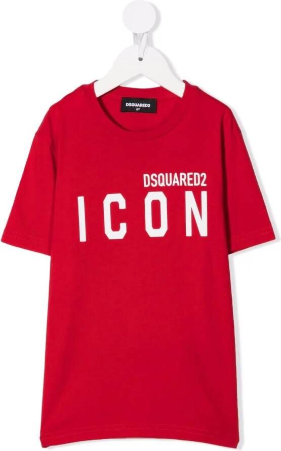 Dsquared2 Kids T-shirt met print Rood