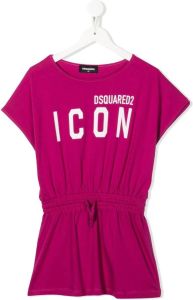 Dsquared2 Kids T-shirtjurk met logoprint Roze