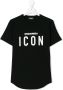 DSQUARED2 KIDS TEEN Icon print T-shirt Zwart - Thumbnail 1