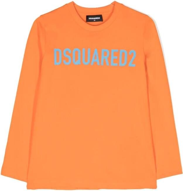 Dsquared2 Kids Top met logo Oranje