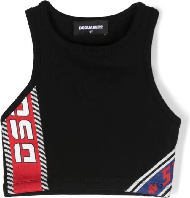 DSQUARED2 KIDS Top met logoprint Zwart